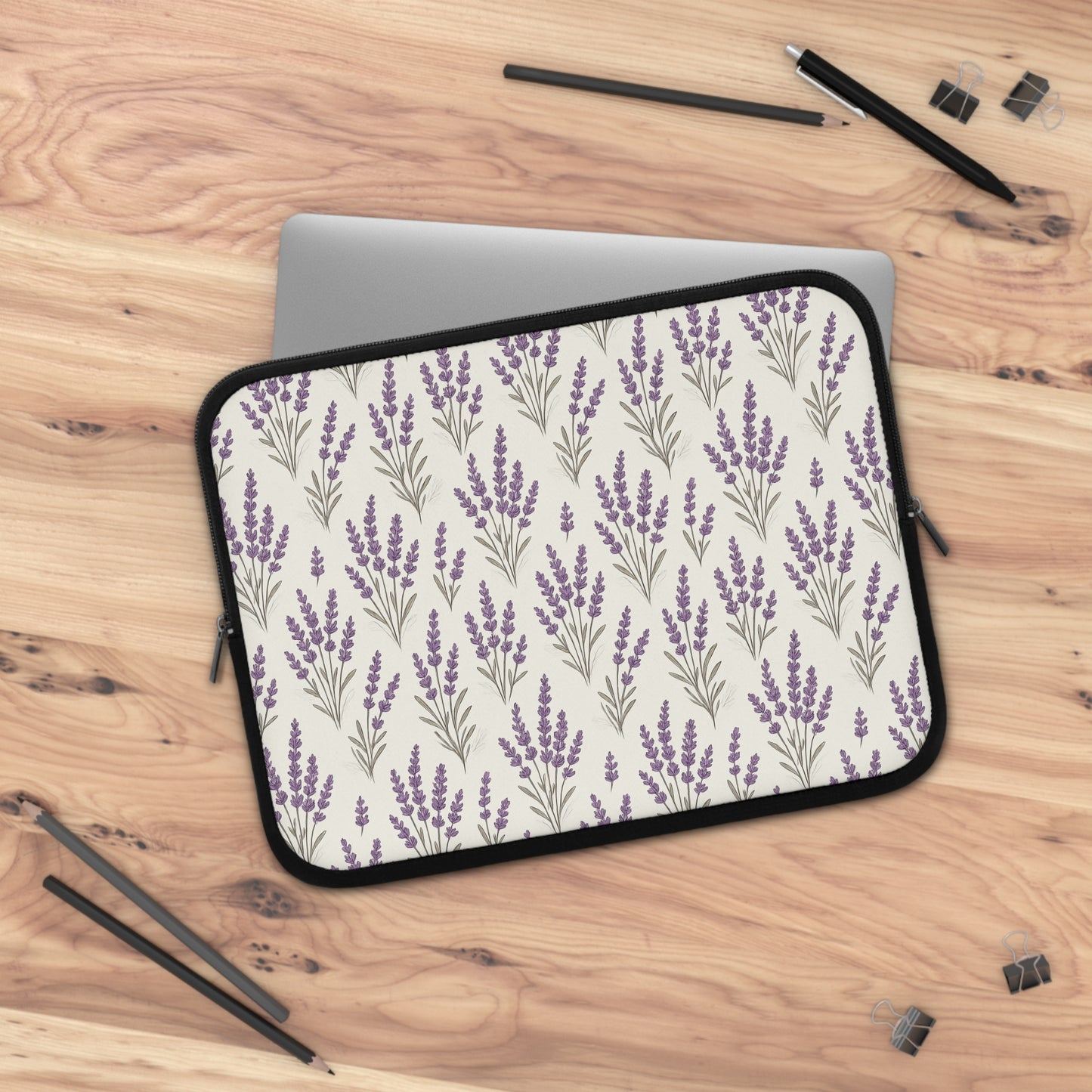 Laptop Sleeve: Lavender Design