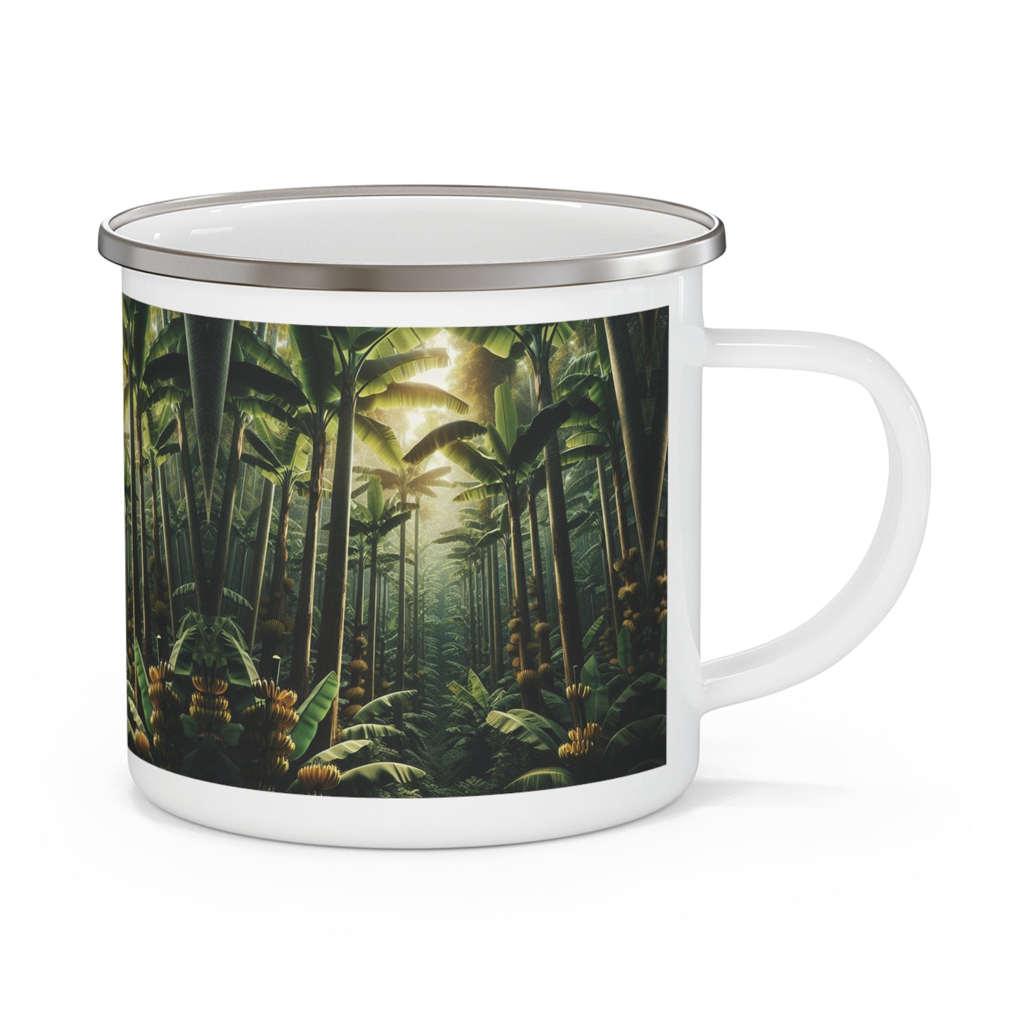 Camping Mug - Tropical Banana Trees