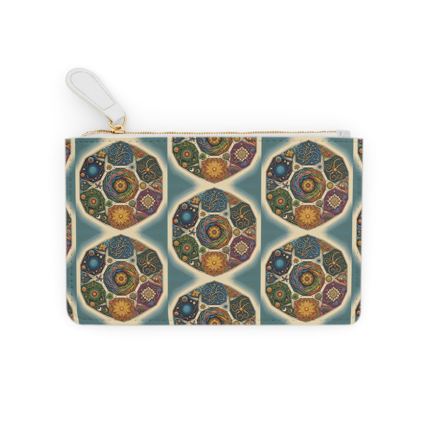 Spiritual Mini Clutch Bag, Colorful Makeup Pouch, Festival Essentials, Gift for Her