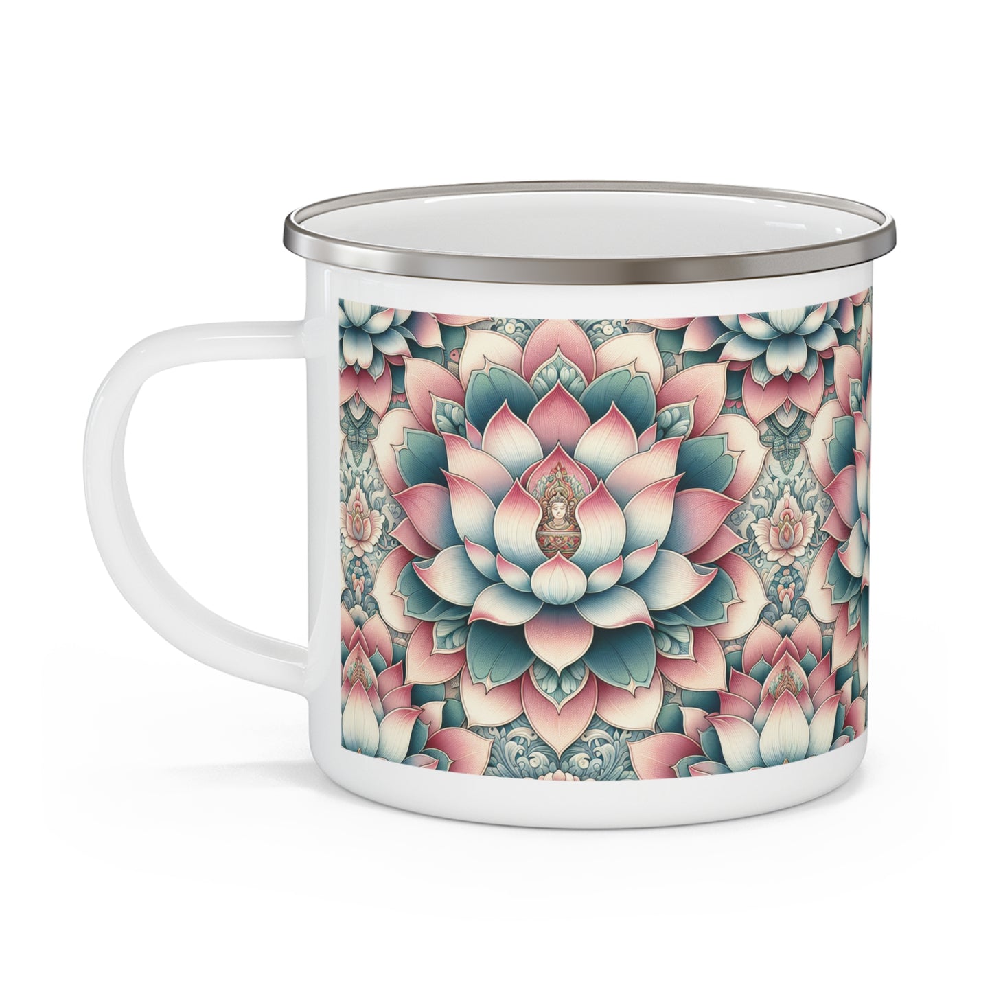 Camping Mug - Lotus Flower Design