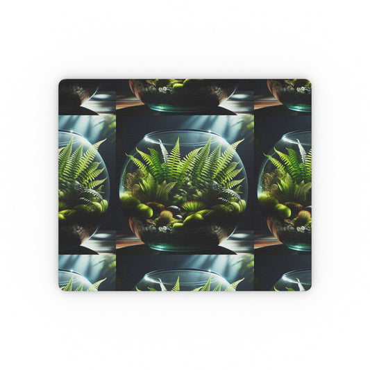 Mouse Pad: Fern Terrarium Design