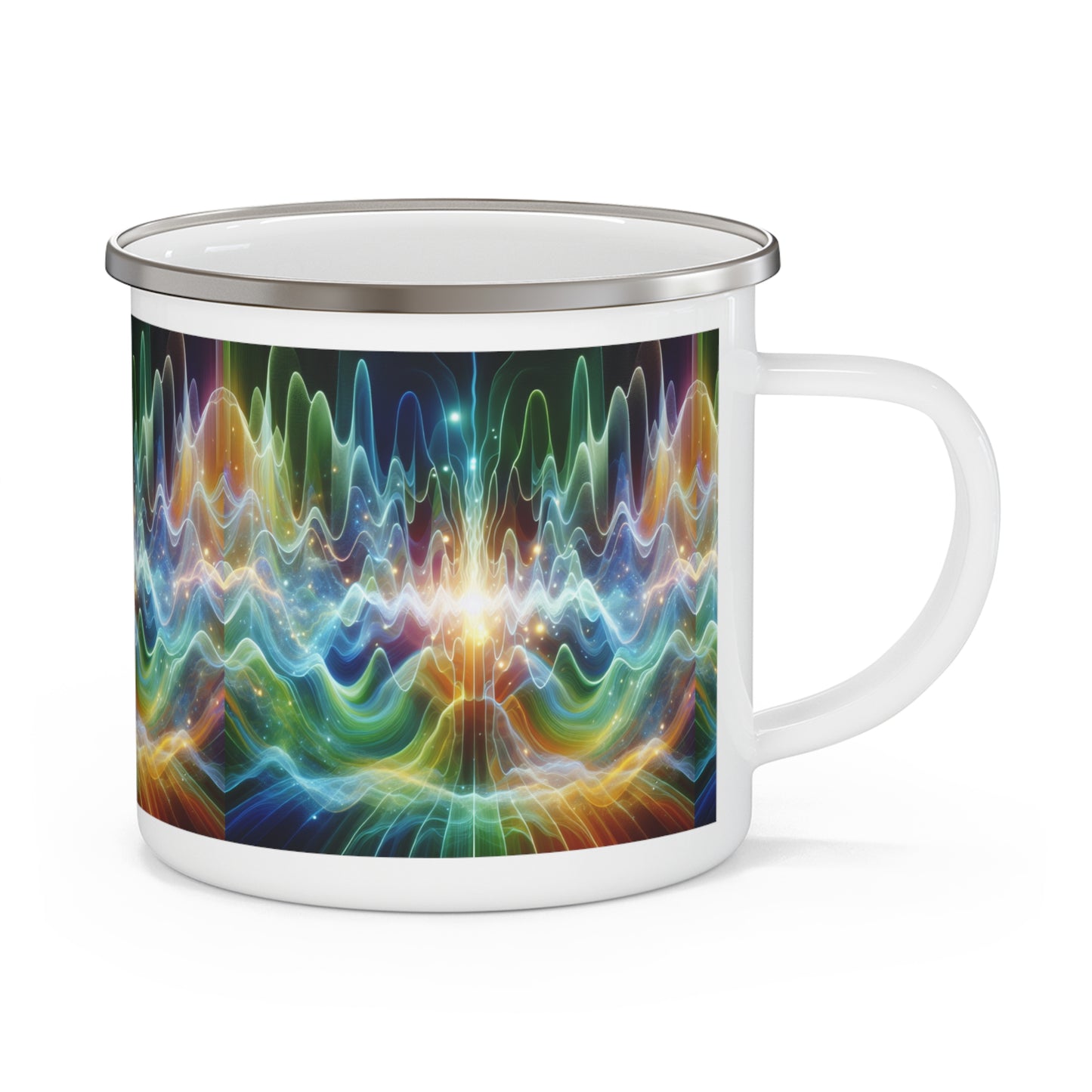 Camping Mug - Frequency Waves Design