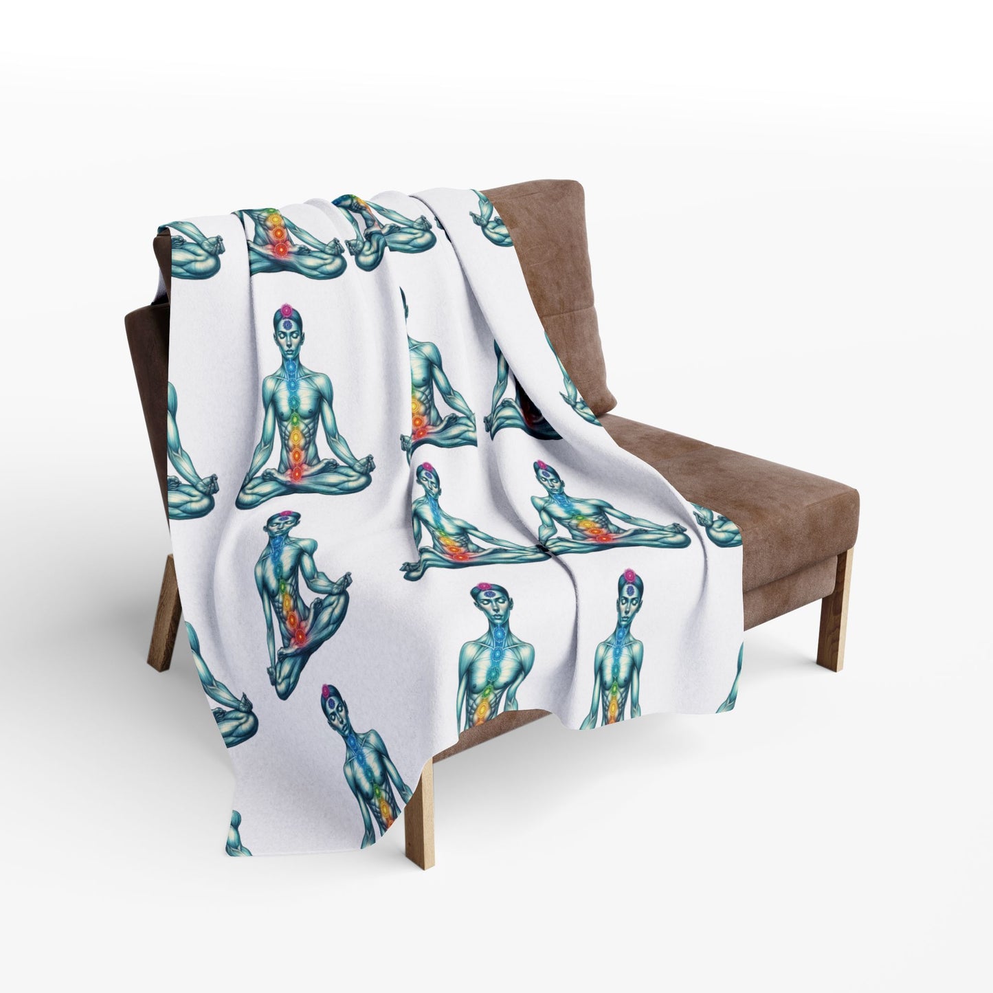 Fleece Blanket - Chakra Meditation Design