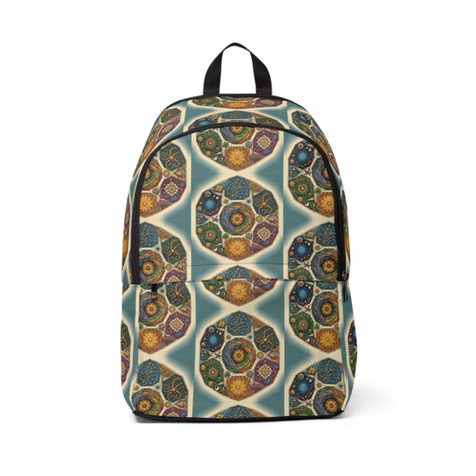 Spiritual Unisex Fabric Backpack - Chic & Versatile Travel Companion