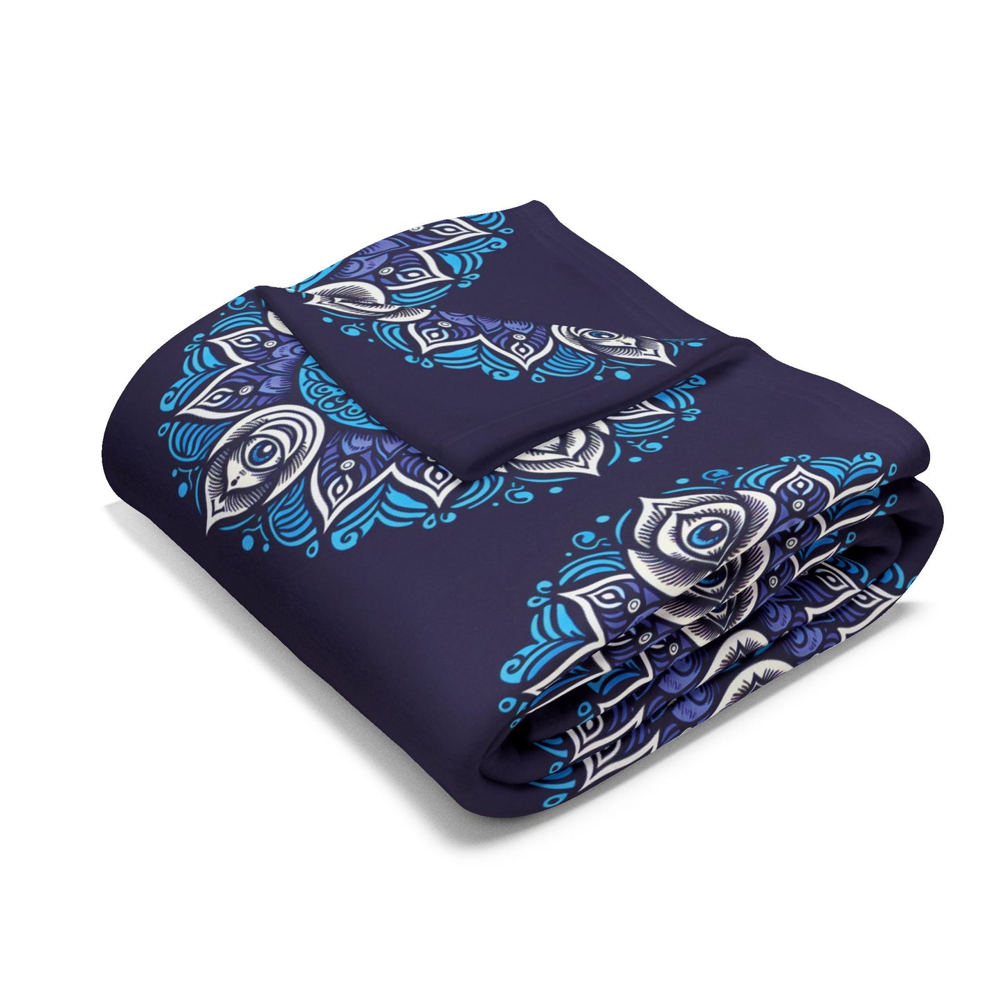 Fleece Blanket with Third Eye Chakra Design