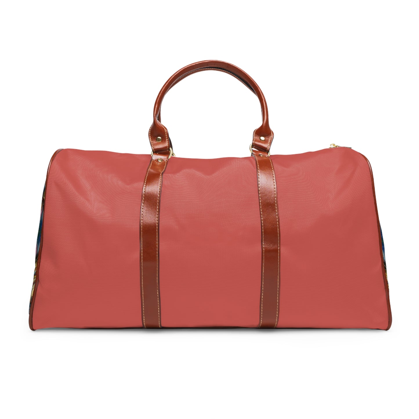 Waterproof Travel Bag - Energy Waves Design, Weekend Getaway Tote, Gym Duffel, Carry-On Luggage, Beach Vacation Bag