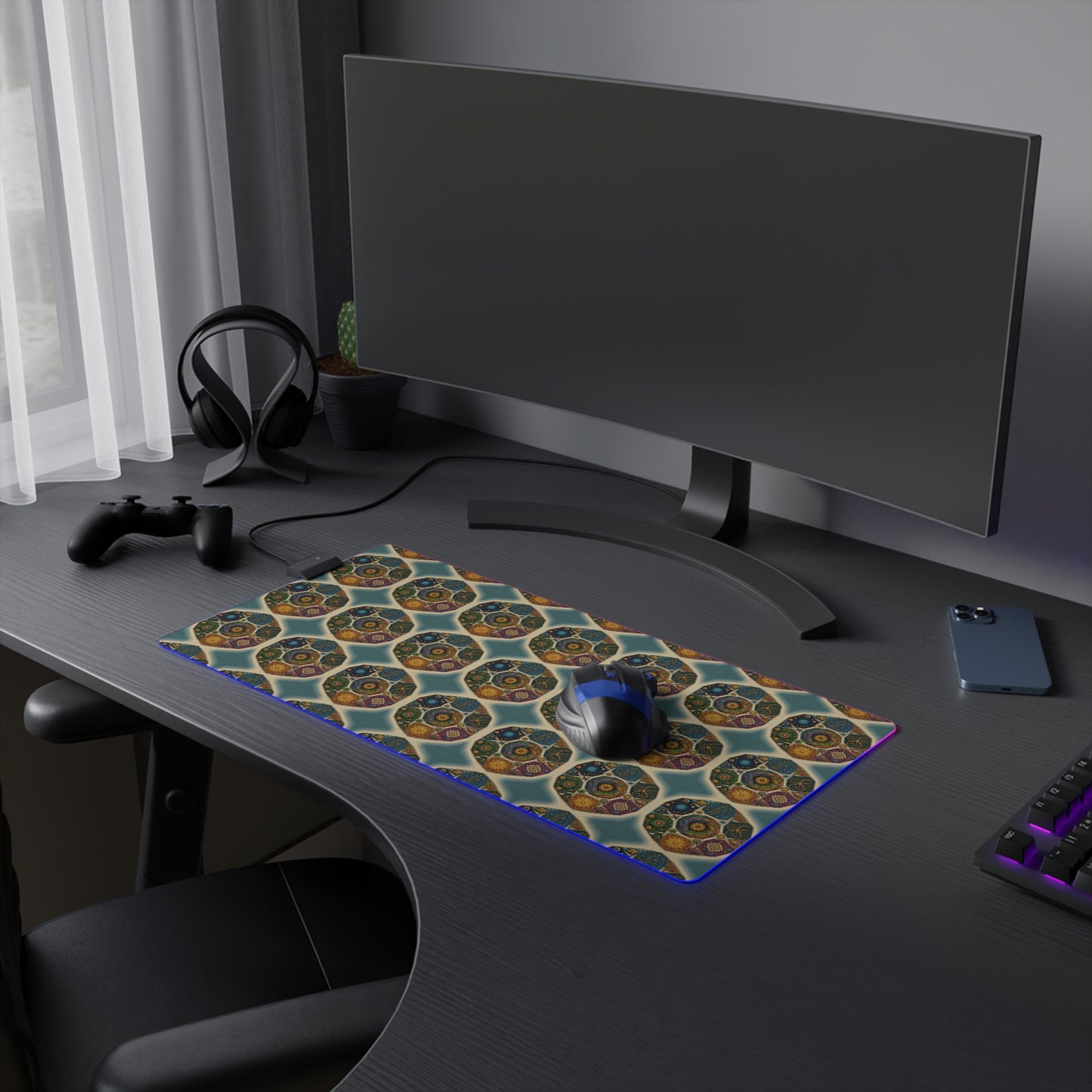 LED Gaming Mouse Pad - Spiritual Design