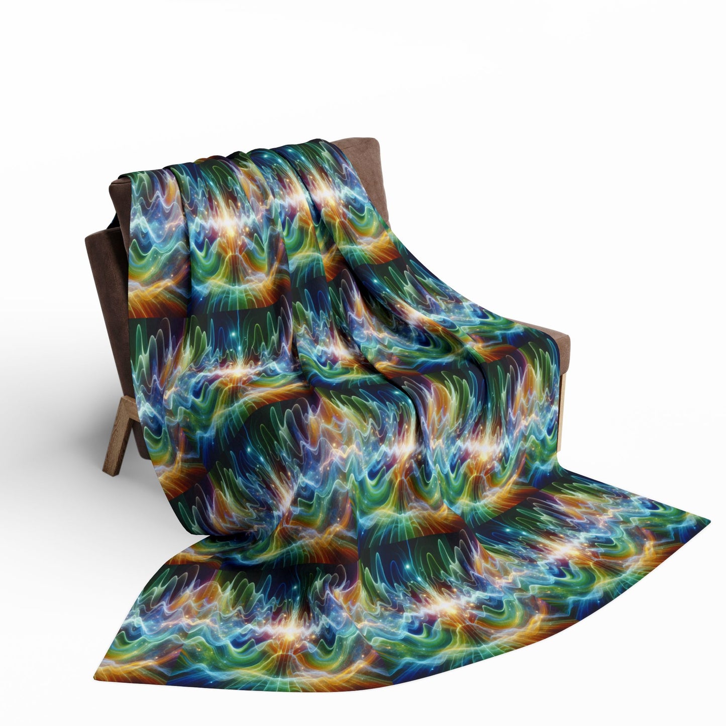Fleece Blanket - Frequency Waves Design