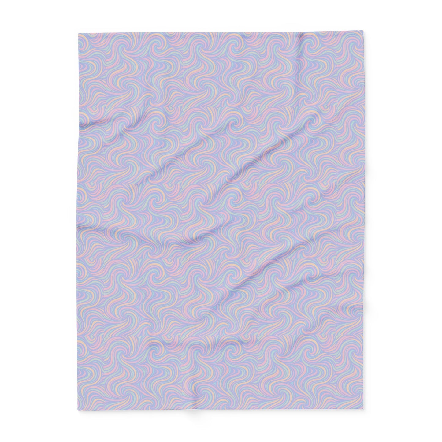Pastel Swirl Arctic Fleece Blanket — Soft Cozy Throw for Home & Gifting