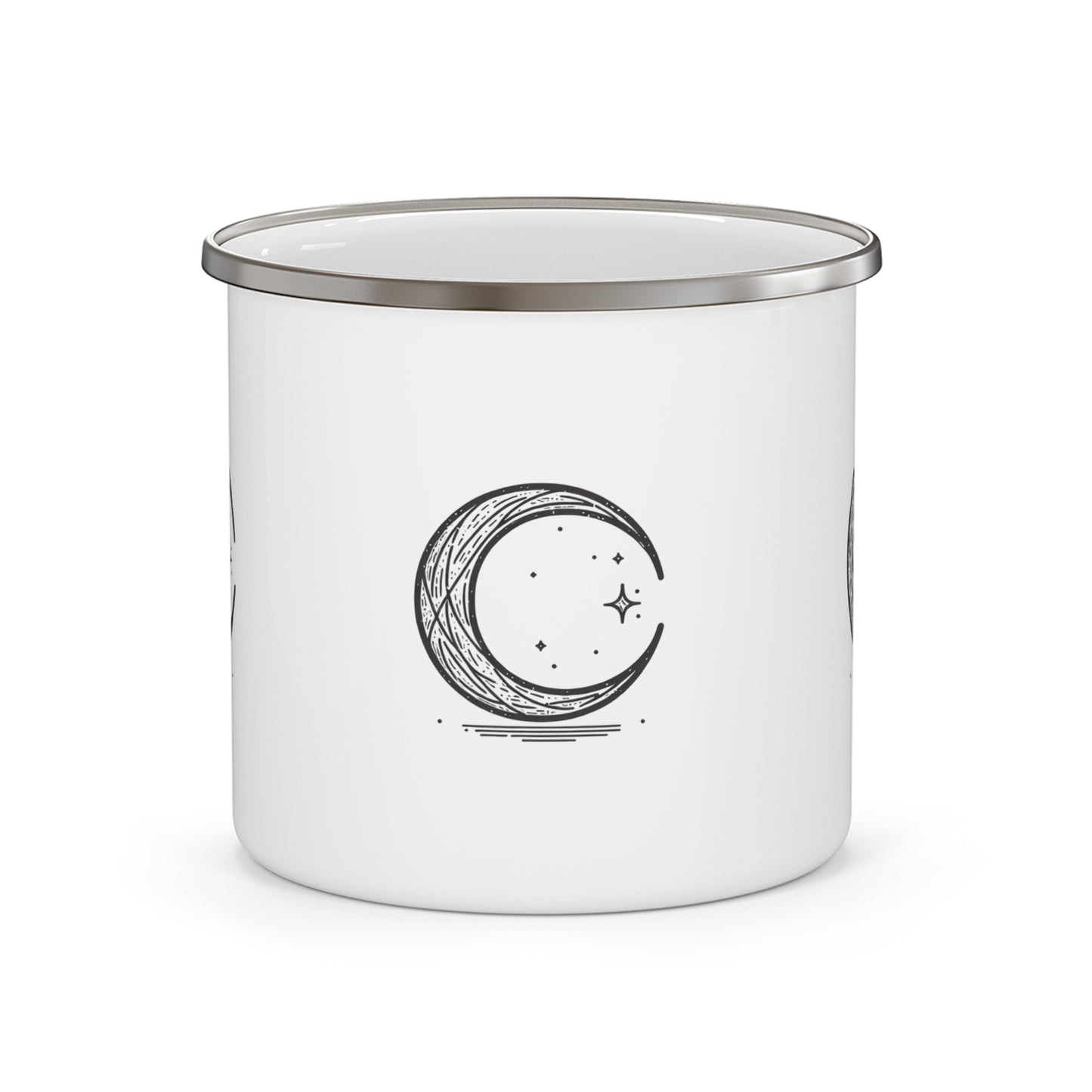 Camping Mug - Minimalist Moon Design