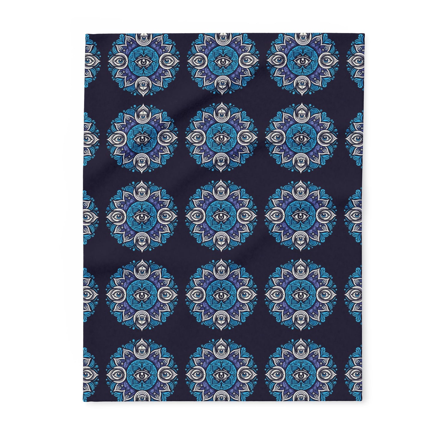 Fleece Blanket with Third Eye Chakra Design