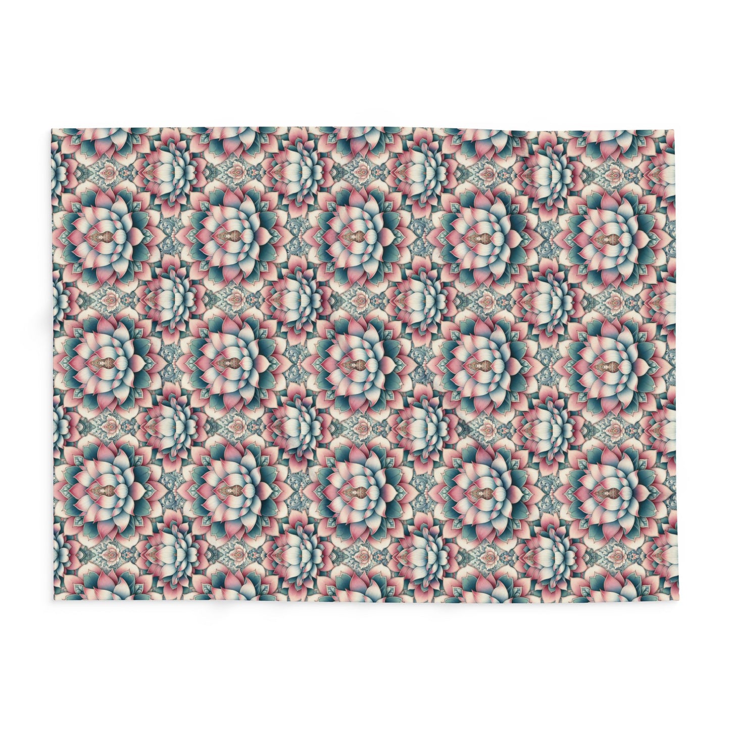 Fleece Blanket - Lotus Flower Design