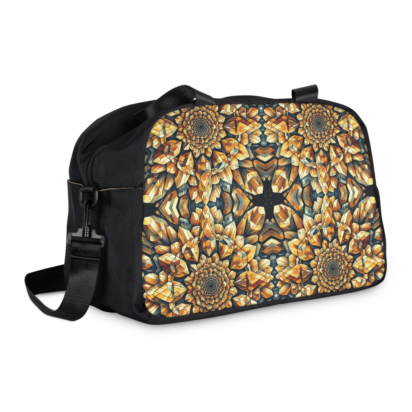 Fitness Handbag - Citrine Geometric Design