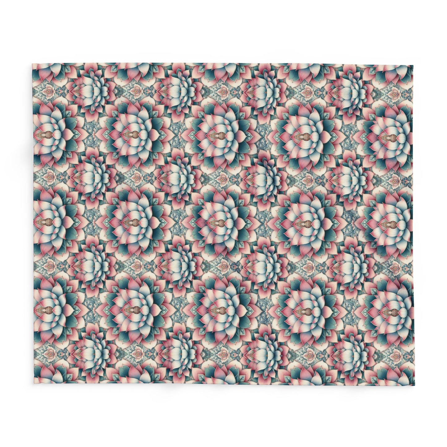 Fleece Blanket - Lotus Flower Design