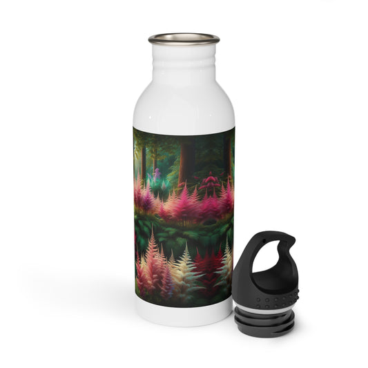 Stainless Steel Water Bottle - Astilbe Blooms Design, Floral Water Bottle, Nature Lover Gift, Botanical Print