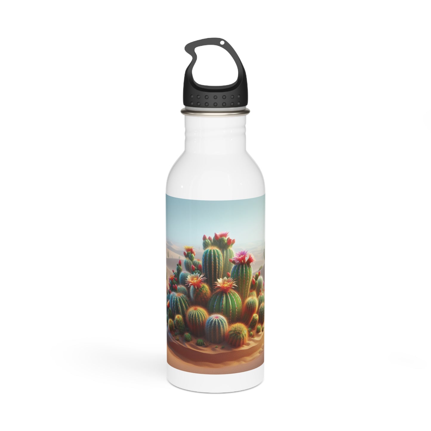 Cactus Stainless Water Bottle, Portable Travel Flask, Succulent Desert Plant Insulated Thermos, Hydration Container,