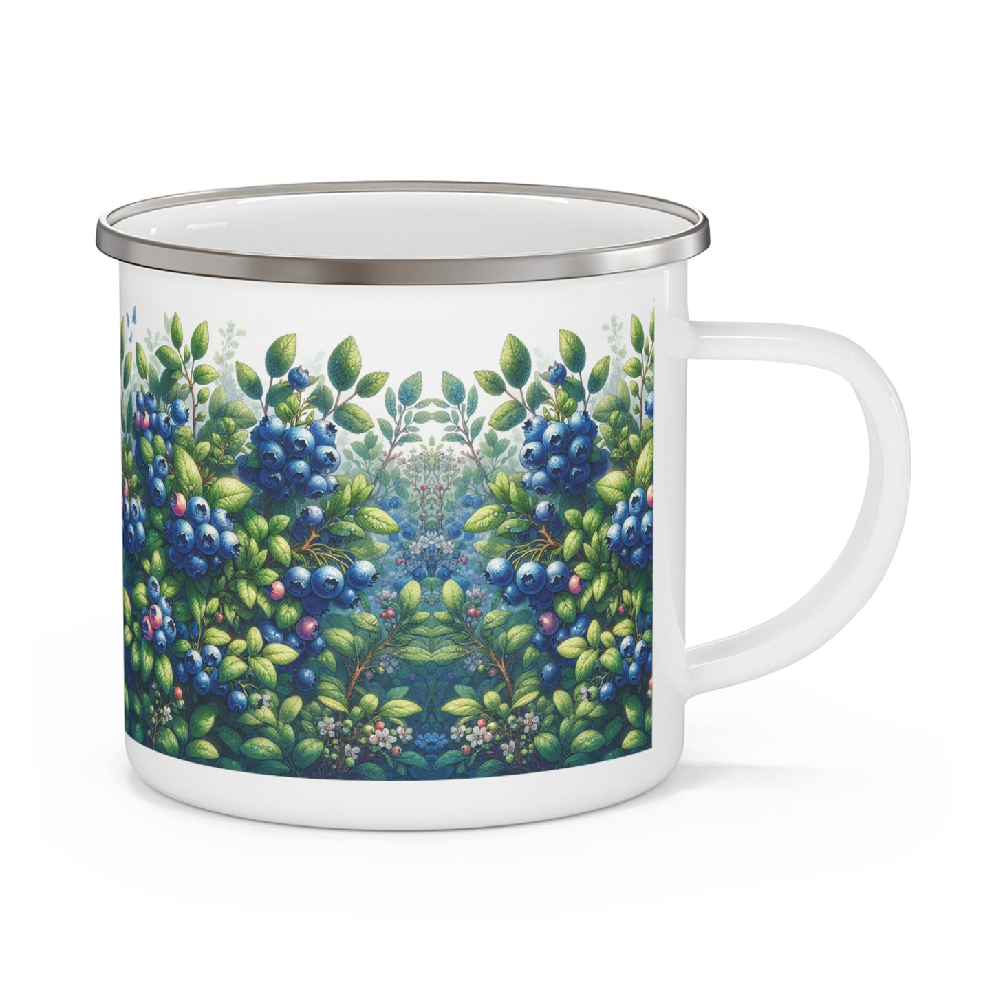 Camping Mug - Blueberries Design