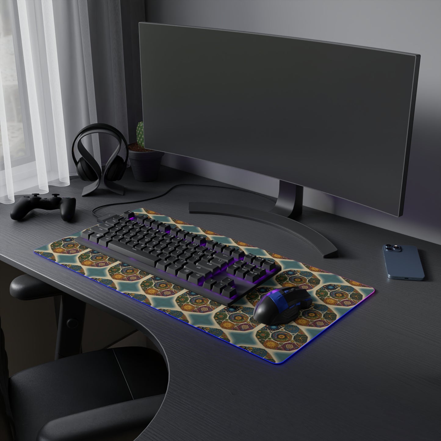 LED Gaming Mouse Pad - Spiritual Design