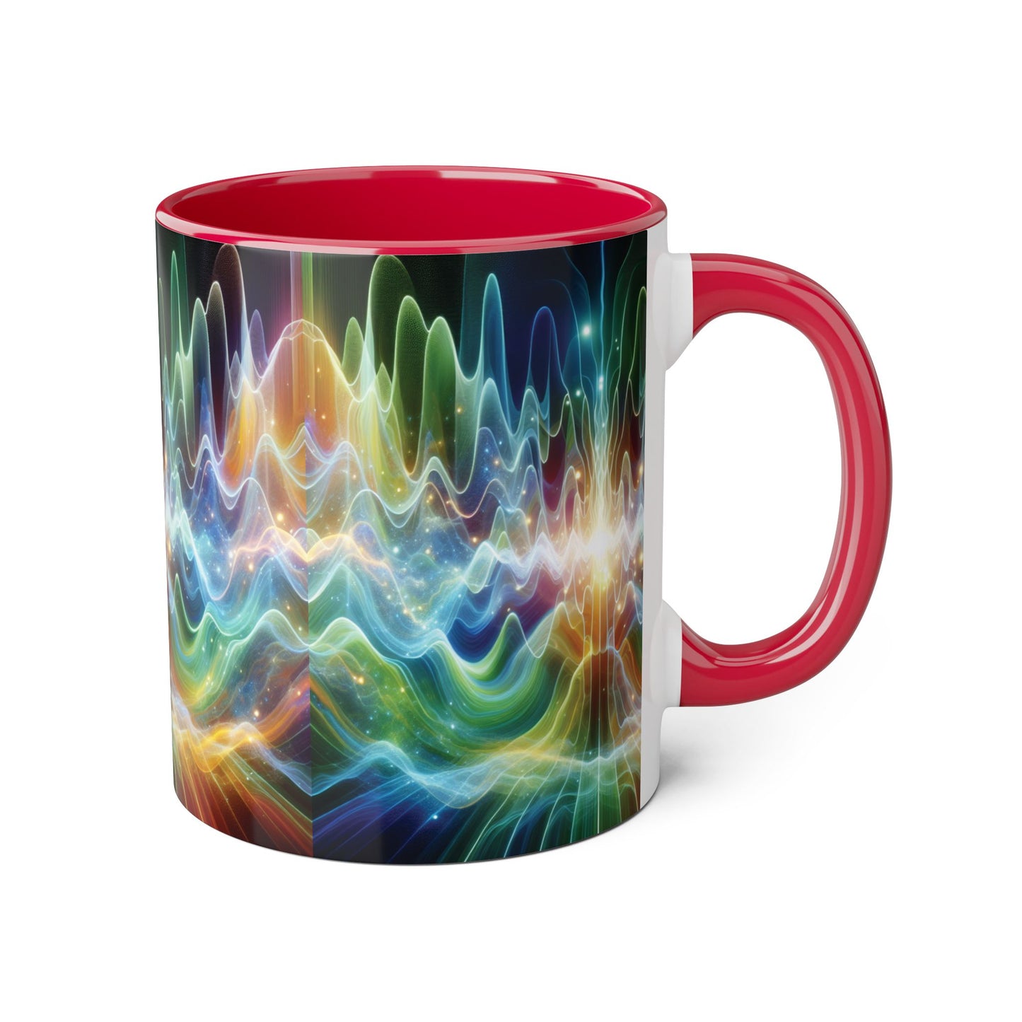 Frequency Waves Mug, Unique Kitchen Decor, Gift for Music Lover, Sound Wave Design, Office Tea Mug