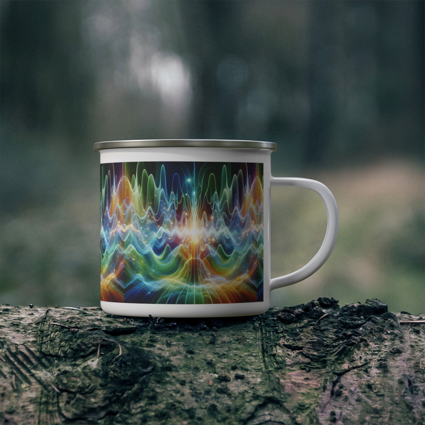 Camping Mug - Frequency Waves Design