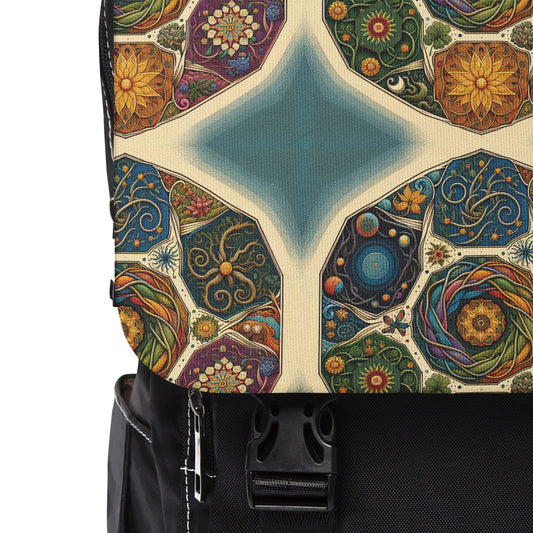 Spiritual Inspired Shoulder Backpack | Trendy Bag for Daily Use, Travel, School, Great Gift Idea, Bohemian Style