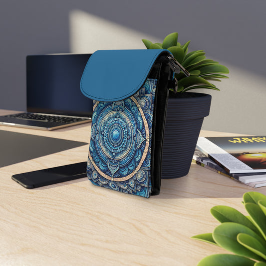 Phone Wallet - Throat Chakra Design