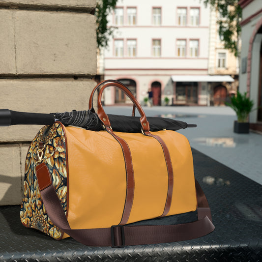 Waterproof Travel Bag - Citrine Geometric