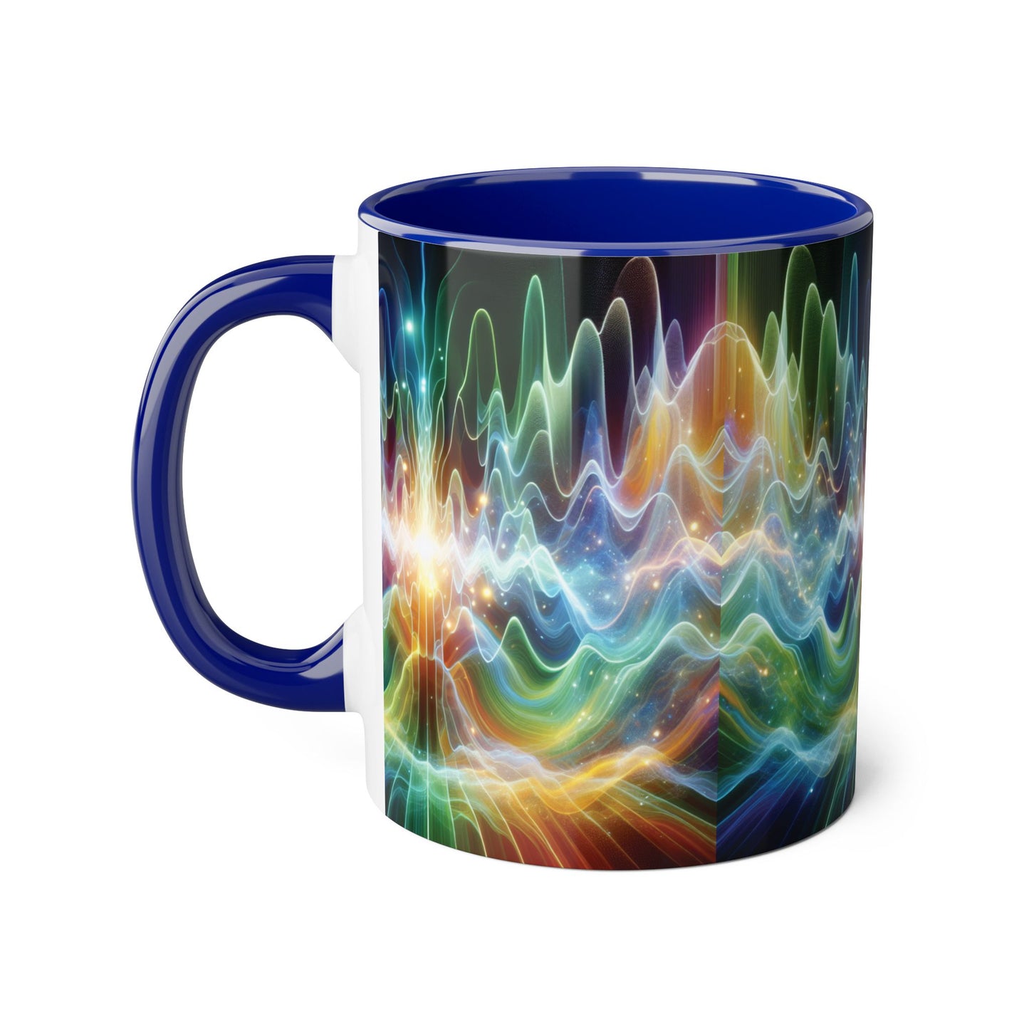 Frequency Waves Mug, Unique Kitchen Decor, Gift for Music Lover, Sound Wave Design, Office Tea Mug