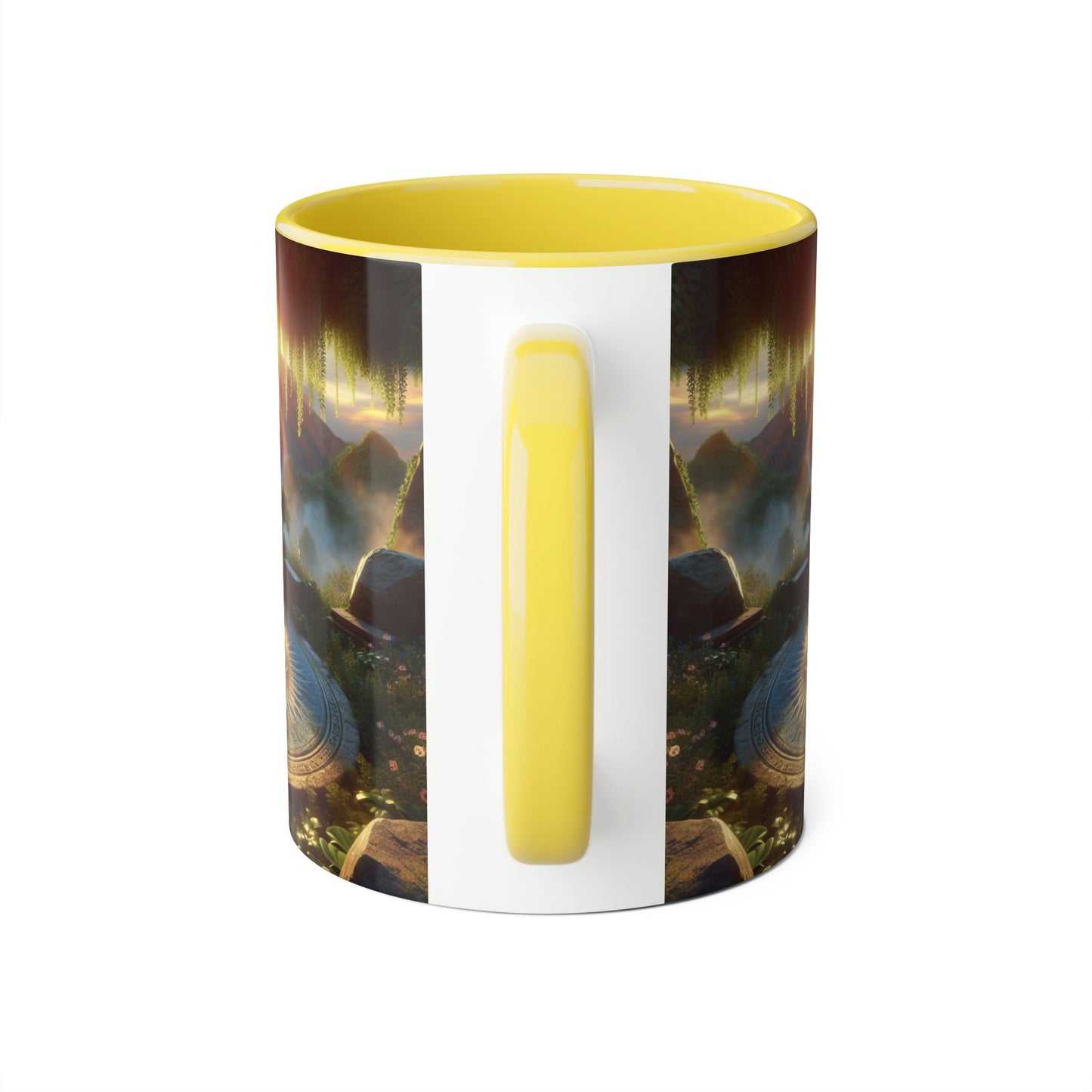 Mystical Eye Accent Mug - 11oz Coffee Cup for Mindfulness and Inspiration