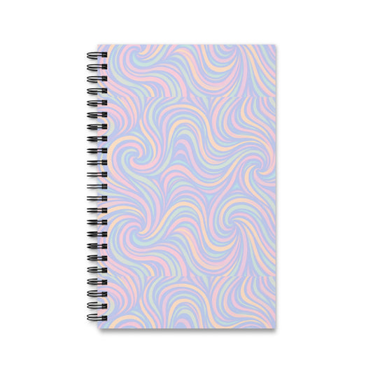 Pastel Swirl Spiral Journal