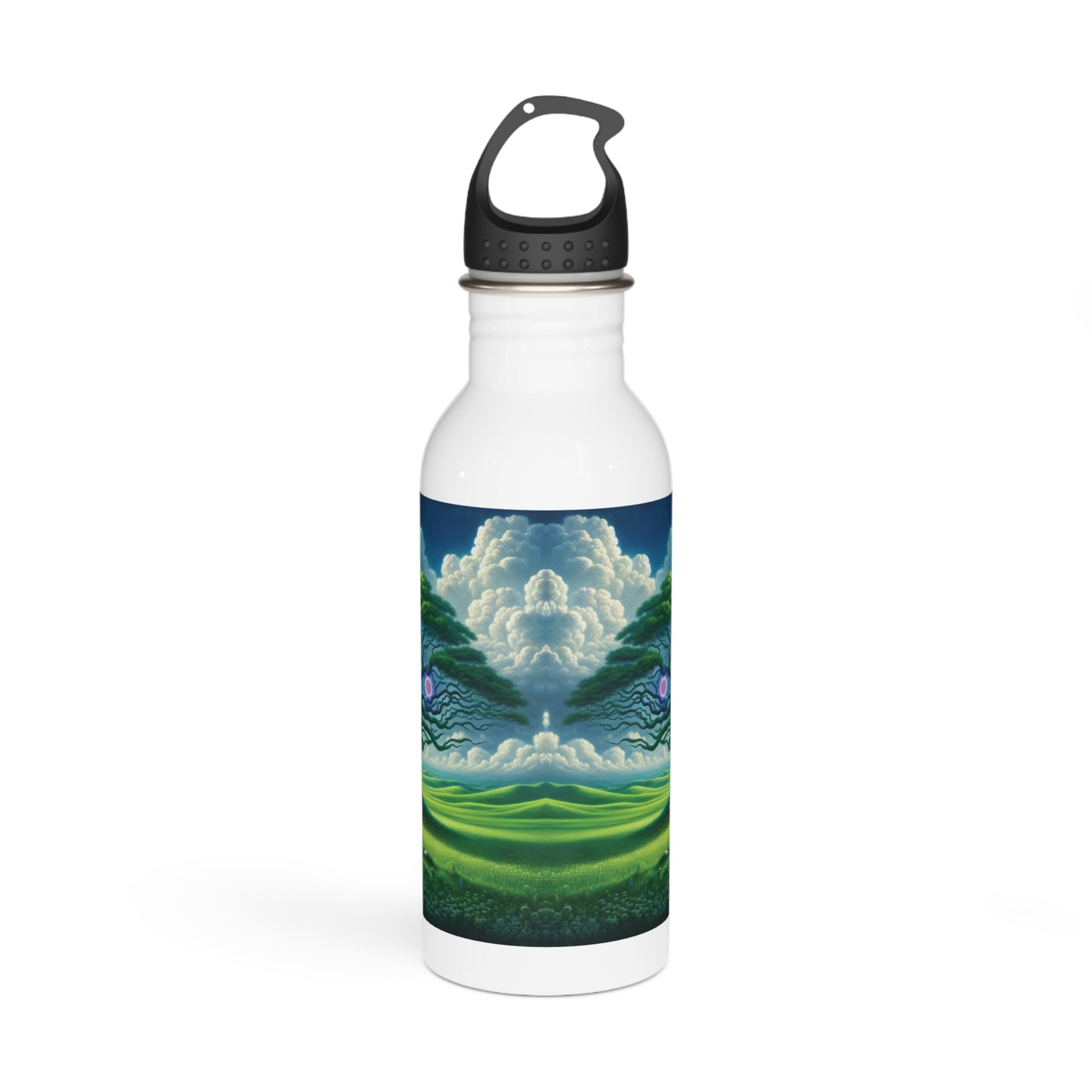 Chakra Tree Water Bottle, Yoga Water Bottle, Stainless Steel Water Bottle, Tree of Life Drinkware, Mindfulness Gift, Reiki Energy Bottle