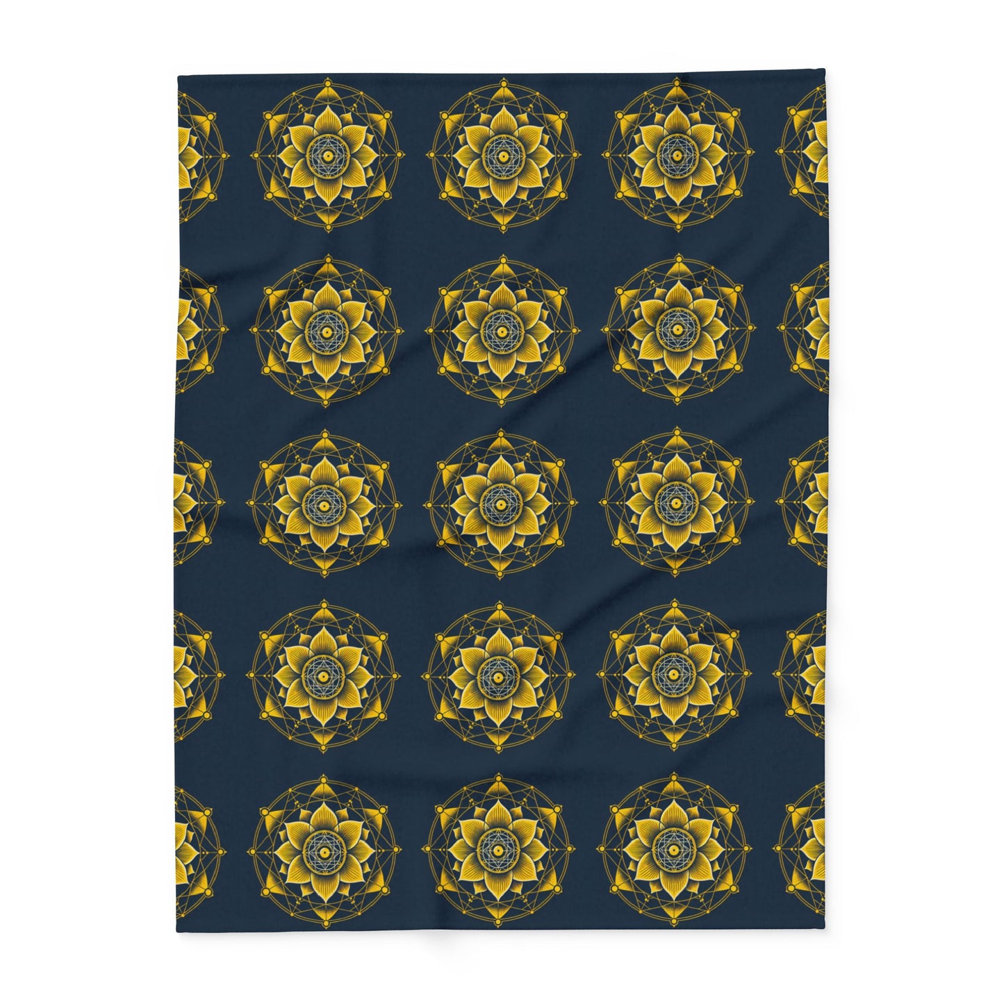Fleece Blanket with Solar Plexus Chakra Design