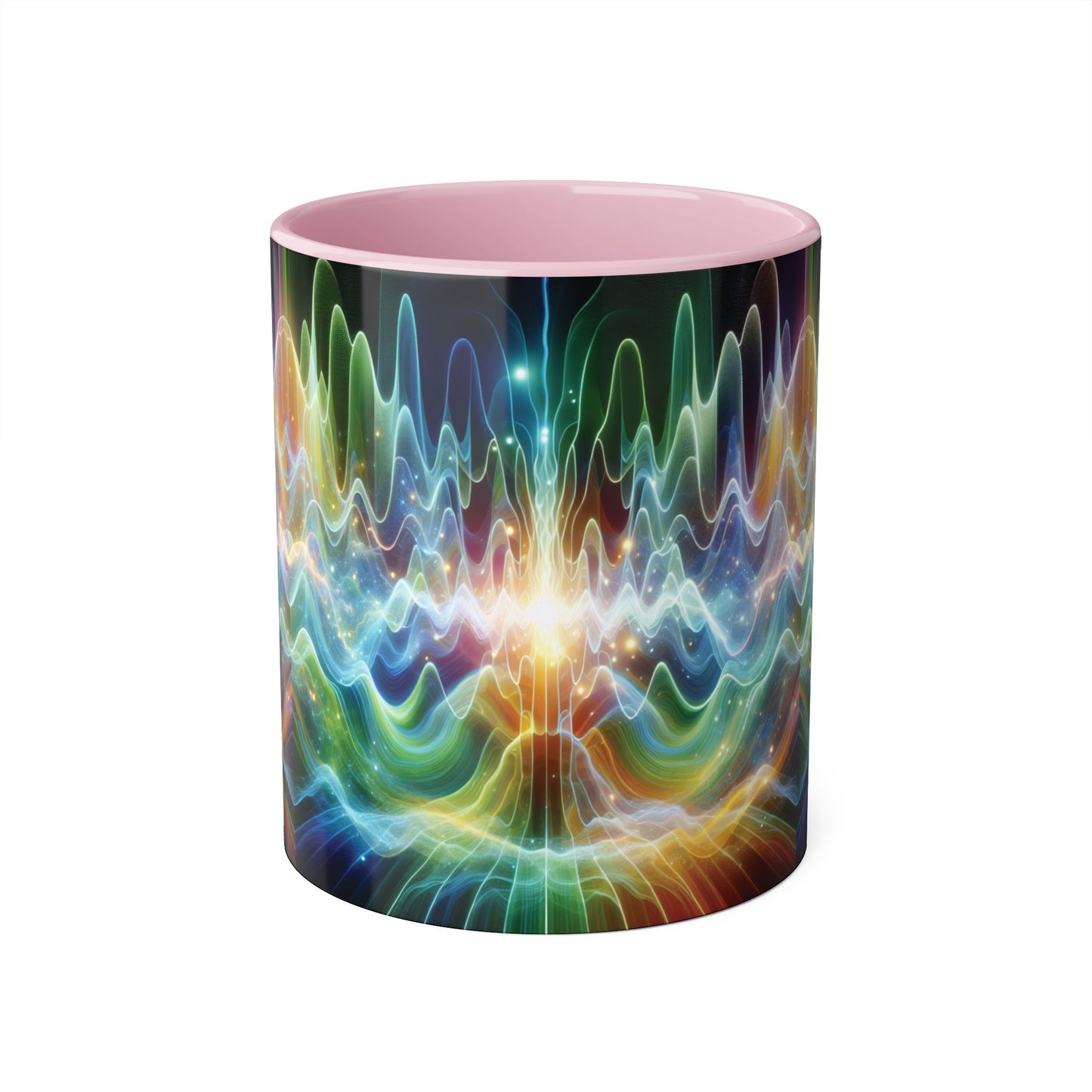Frequency Waves Mug, Unique Kitchen Decor, Gift for Music Lover, Sound Wave Design, Office Tea Mug