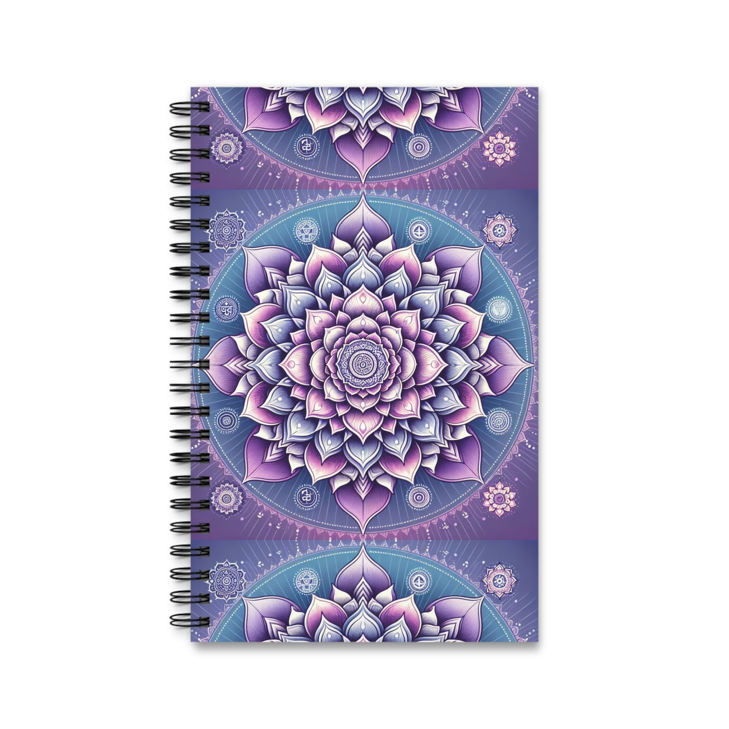 Crown Chakra Spiral Journal – Inspirational Notebook for Creativity, Meditation, and Self-Reflection, Gift for Writers, Artists, & Yogis