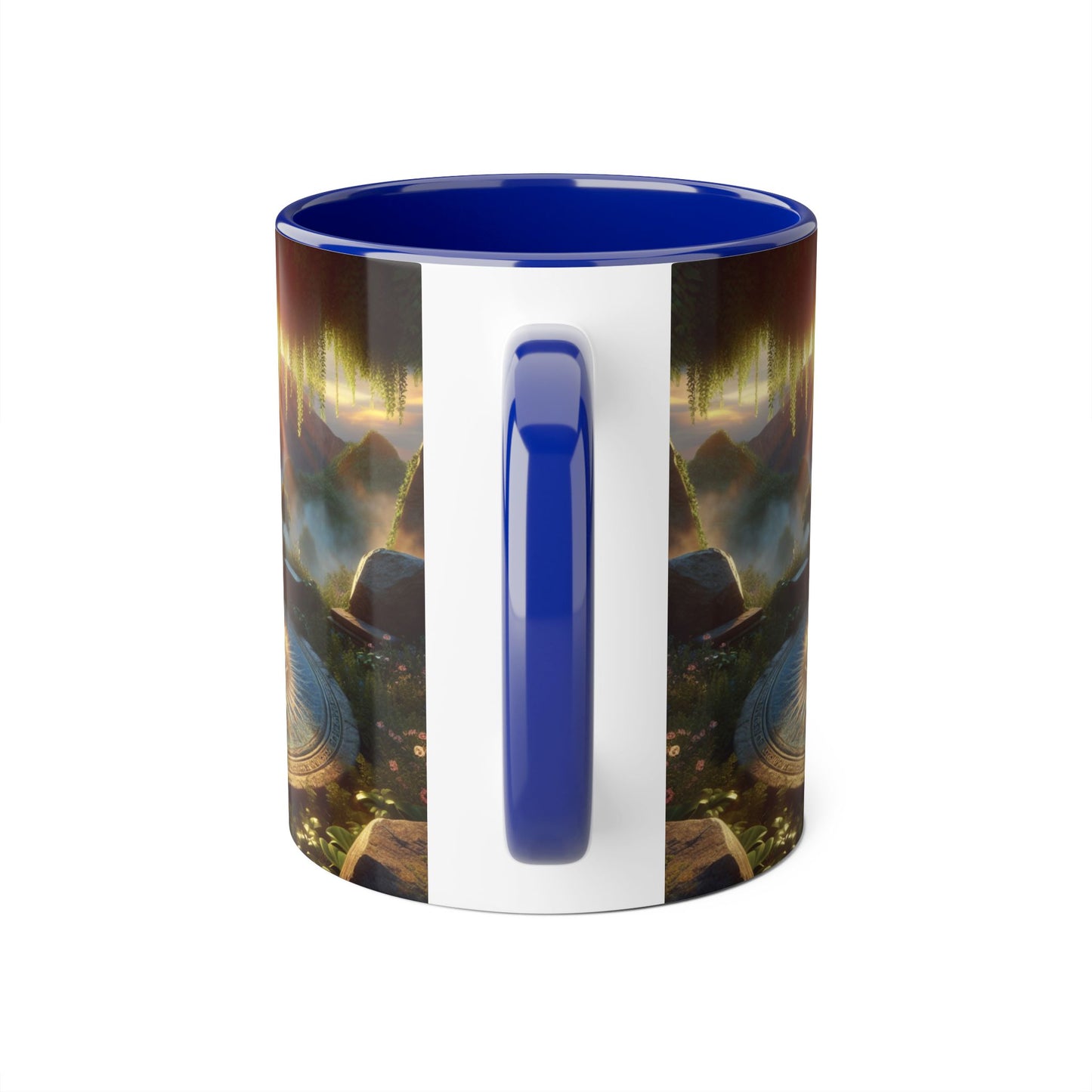 Mystical Eye Accent Mug - 11oz Coffee Cup for Mindfulness and Inspiration
