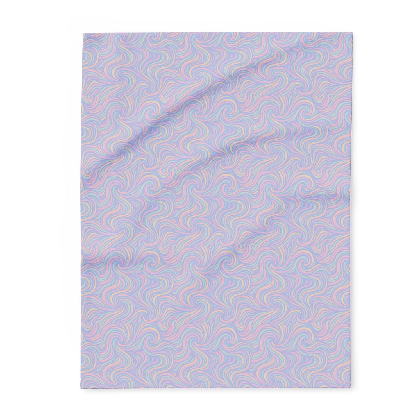 Pastel Swirl Arctic Fleece Blanket — Soft Cozy Throw for Home & Gifting