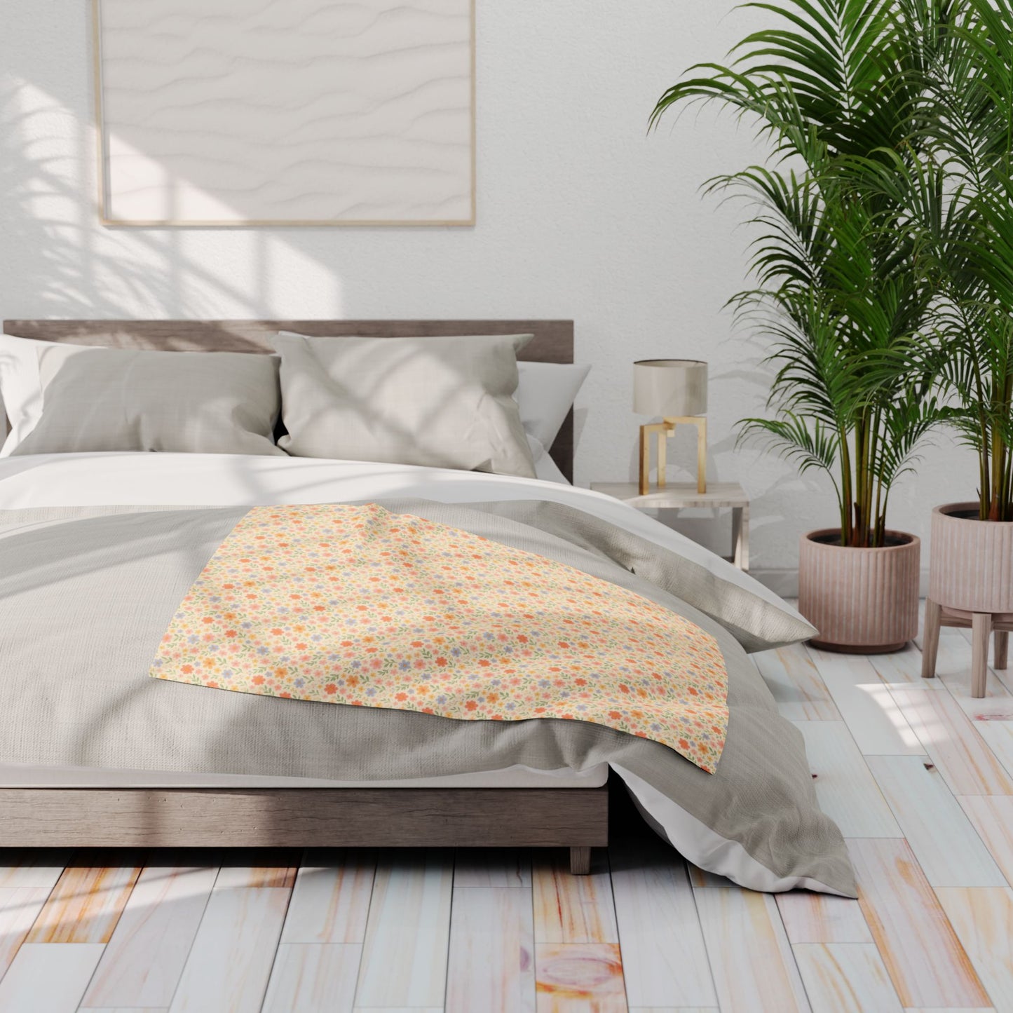 Arctic Fleece Blanket — Cute Floral Cozy Throw