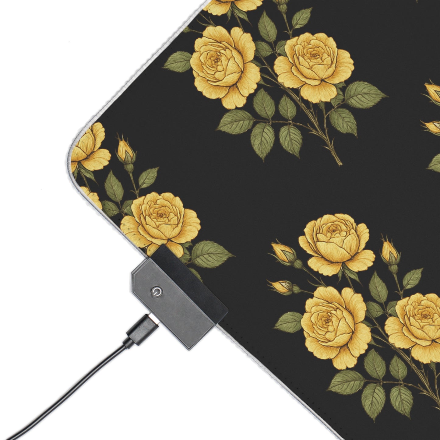 Floral LED Gaming Mouse Pad - Stylish Desk Accessory for Gamers, Perfect Gift for Birthdays, Holidays, and Home Offices