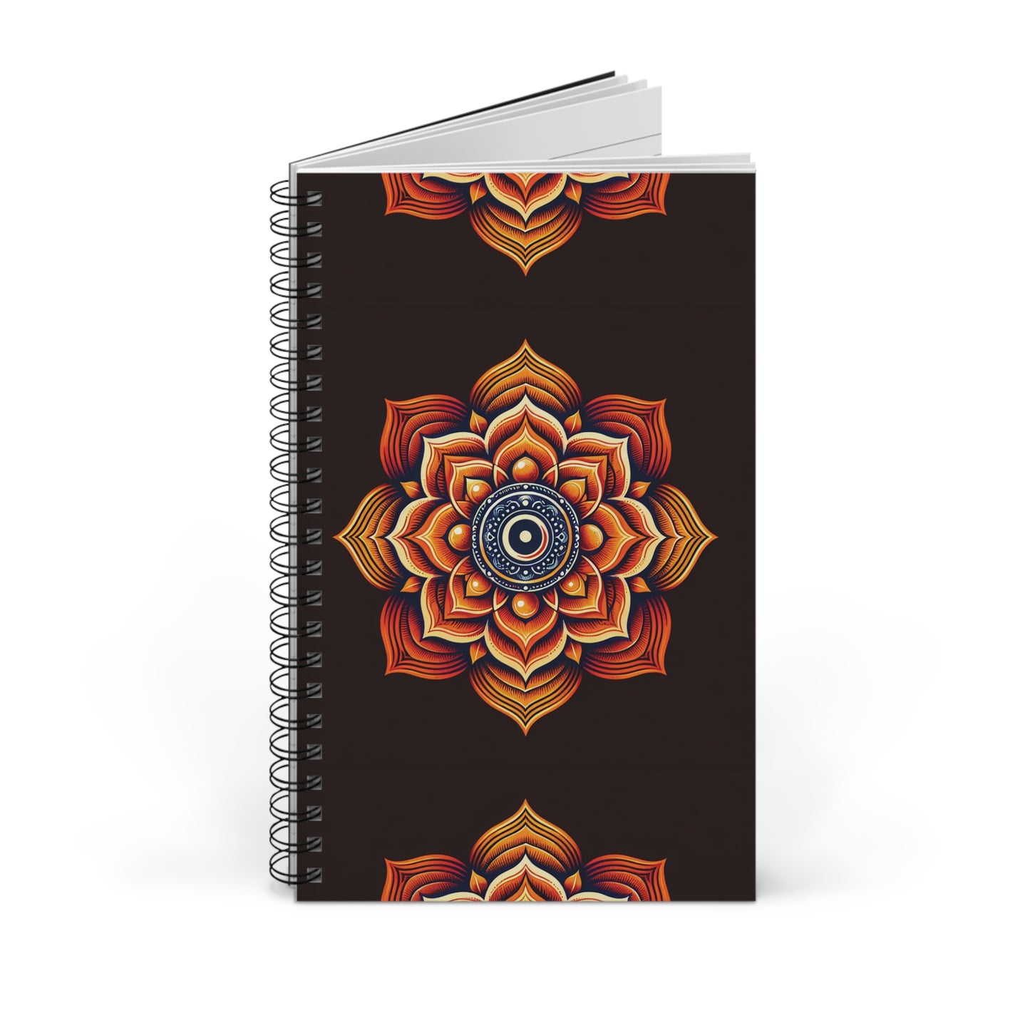 Sacral Chakra Spiral Journal - Mandala Design, Perfect for Meditation, Gratitude, and Daily Planning, Great Gift for Art Lovers