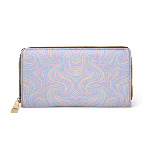 Colorful Swirl Zipper Wallet - Trendy Women's Wallet, Gift for Her, Vibrant Accessory, Birthday Gift, Festival Essential