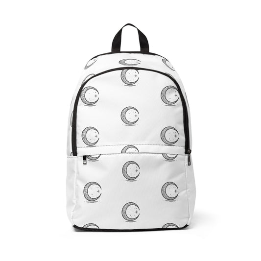 Fabric Backpack Minimalist Crescent Moon