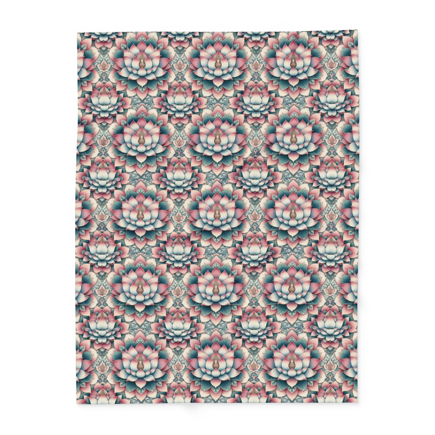 Fleece Blanket - Lotus Flower Design
