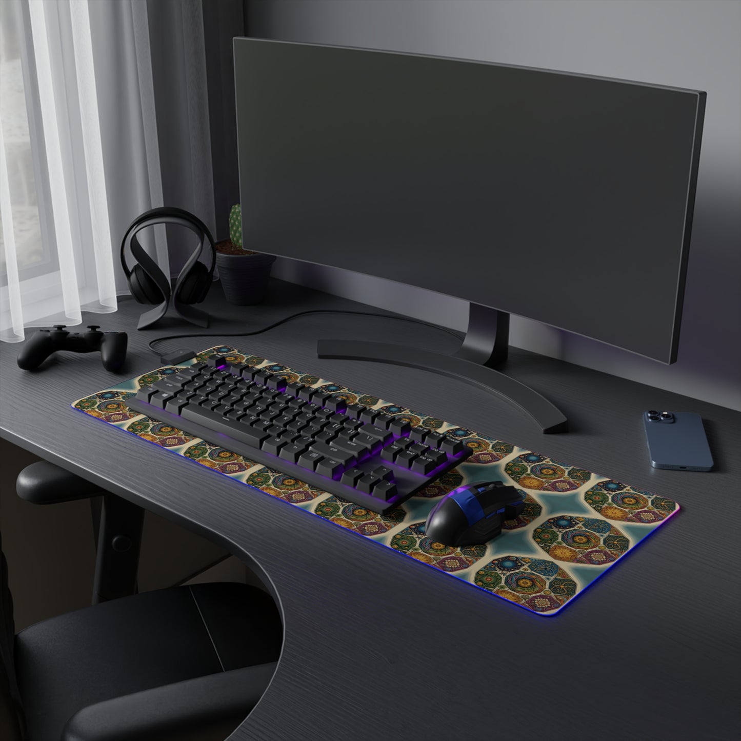 LED Gaming Mouse Pad - Spiritual Design