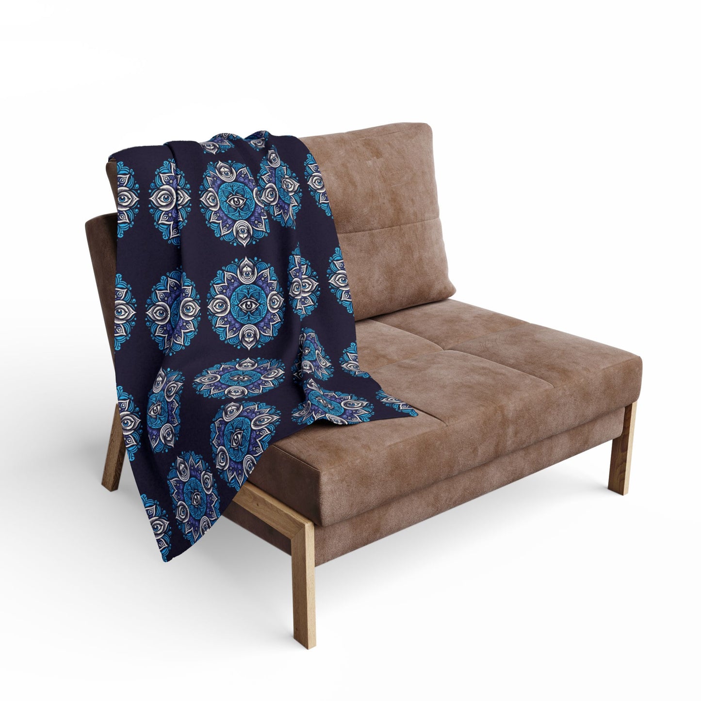 Fleece Blanket with Third Eye Chakra Design