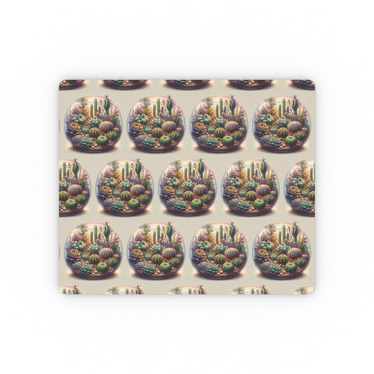 Mouse Pad - Cactus Terrarium Design