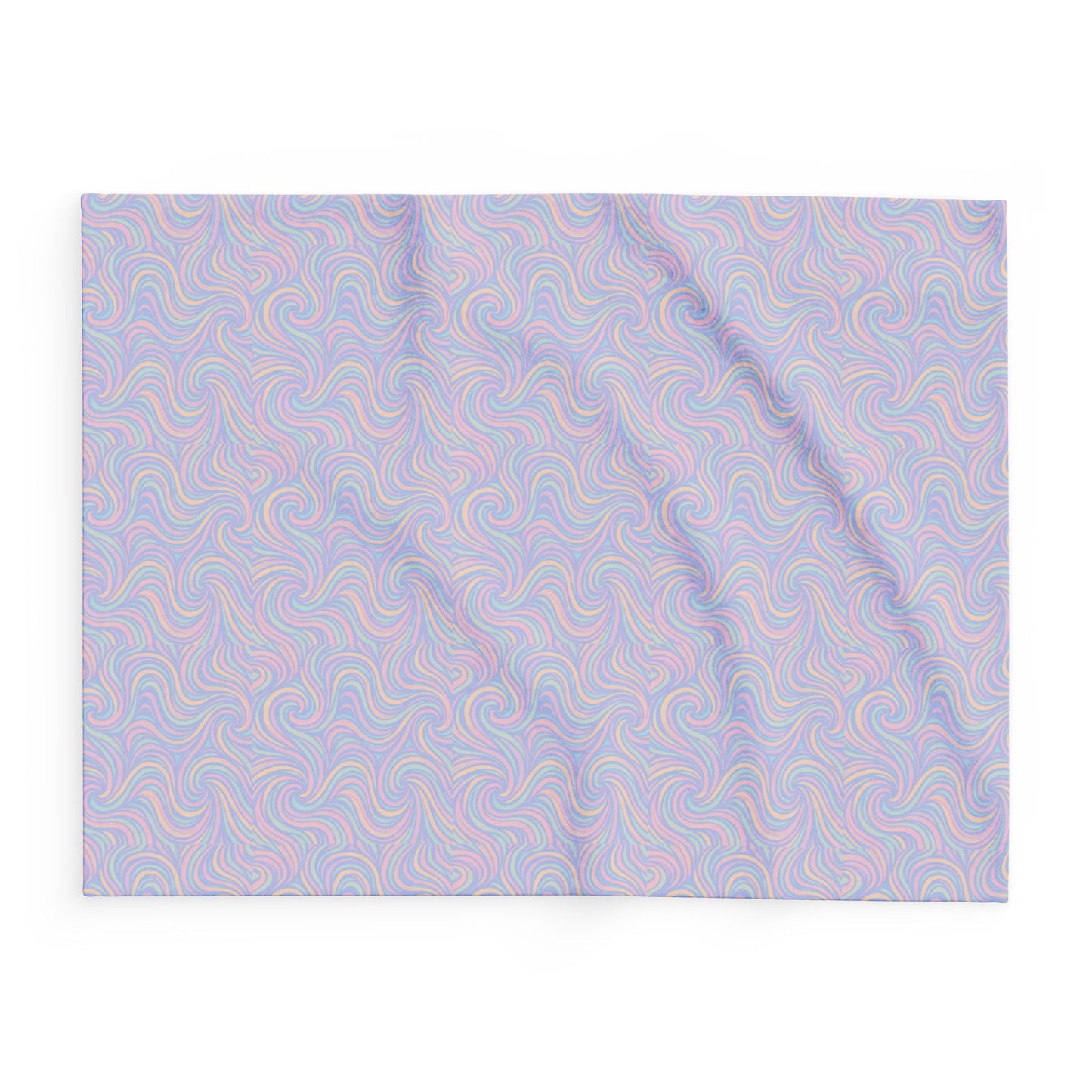 Pastel Swirl Arctic Fleece Blanket — Soft Cozy Throw for Home & Gifting