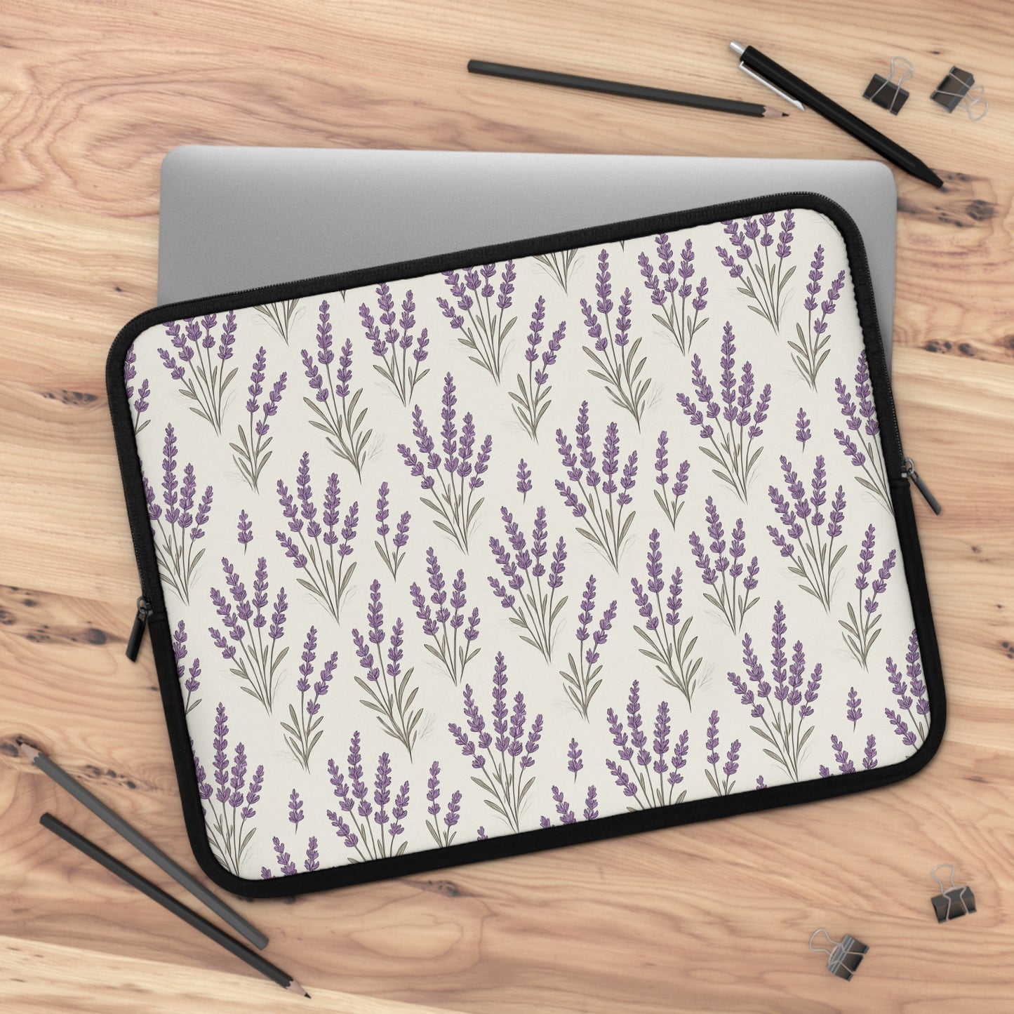 Laptop Sleeve: Lavender Design
