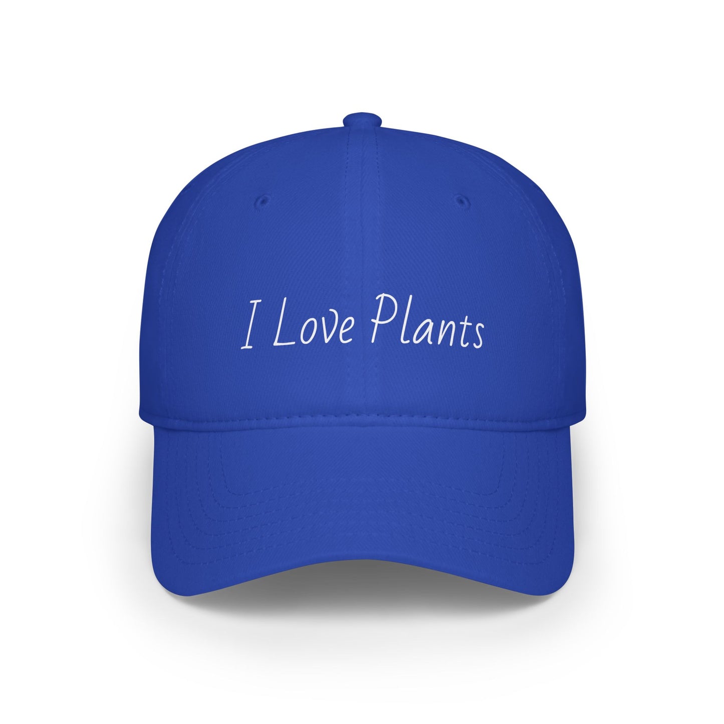 I Love Plants Low Profile Baseball Cap, Plant Lovers Gift, Gardening Hat, Casual Everyday Cap