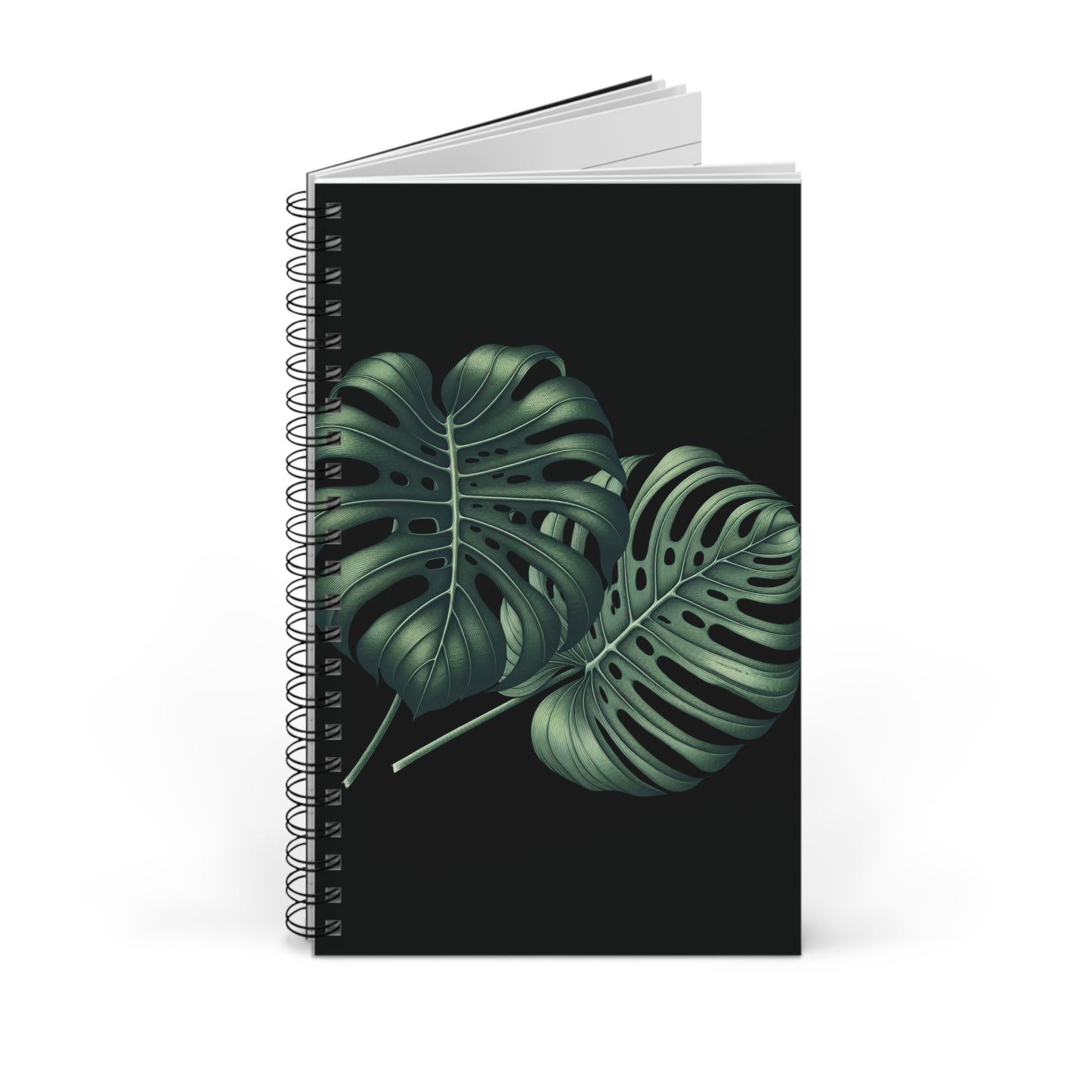Leafy Spiral Journal for Nature Lovers, Travel Planner, Gift for Writers, Botanical Note-taking