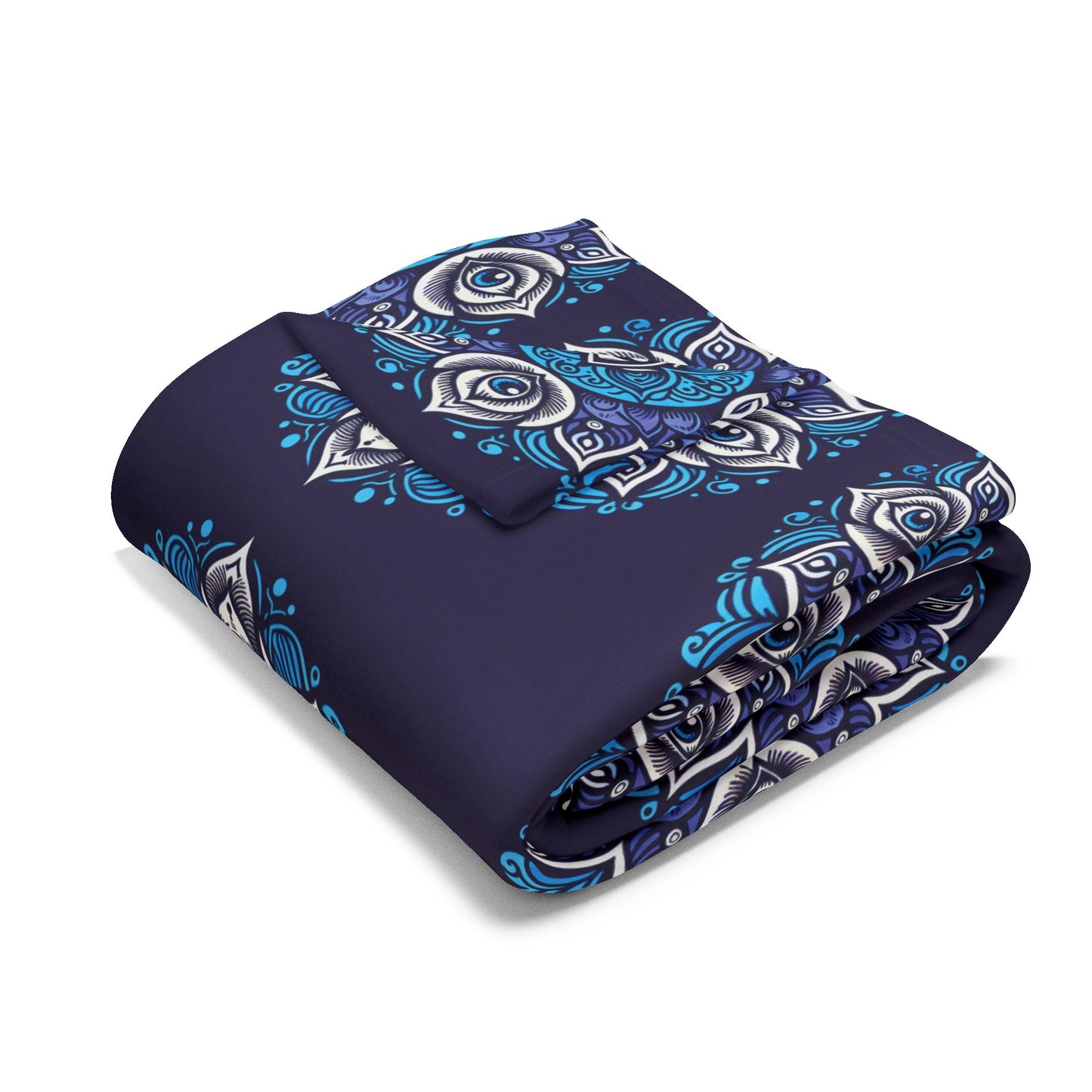 Fleece Blanket with Third Eye Chakra Design